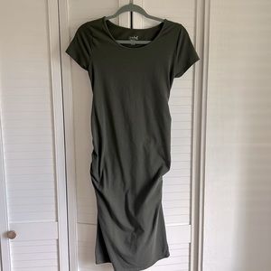 Dark Green Maternity Dress